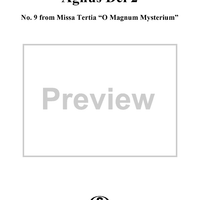 Missa Tertia:  O Magnum Mysterium, No. 9:  Agnus Dei 2