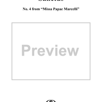 Sanctus - No. 4 from "Missa Papae Marcelli"