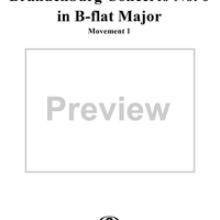 Brandenburg Concerto No. 6: Movement 1 - Score