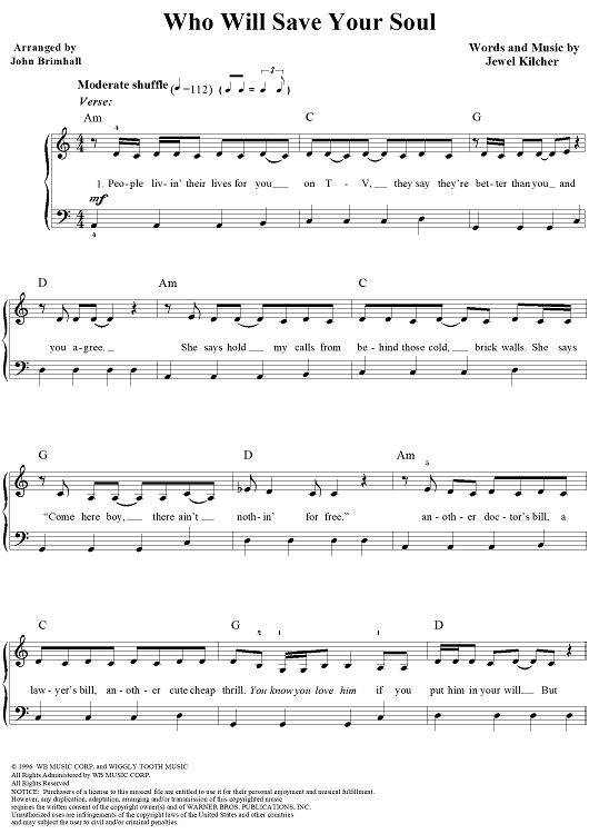 Who Will Save Your Soul