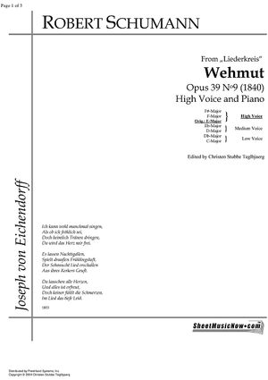 Wehmut Op.39 No. 9