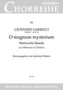 O great mystery - Choral Score
