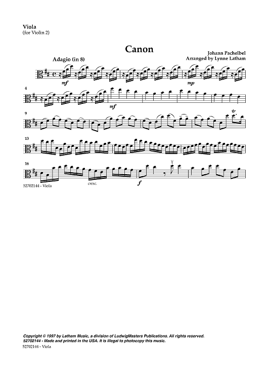 Canon - Viola