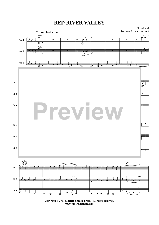 Red River Valley - Score