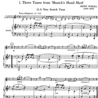 Three Tunes from Musicks Hand-Maid - Score