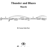 Thunder and Blazes March (Entry of the Gladiators) - Solo Cornet