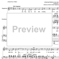 Der Tod, das ist die kühle Nacht Op.96 No. 1