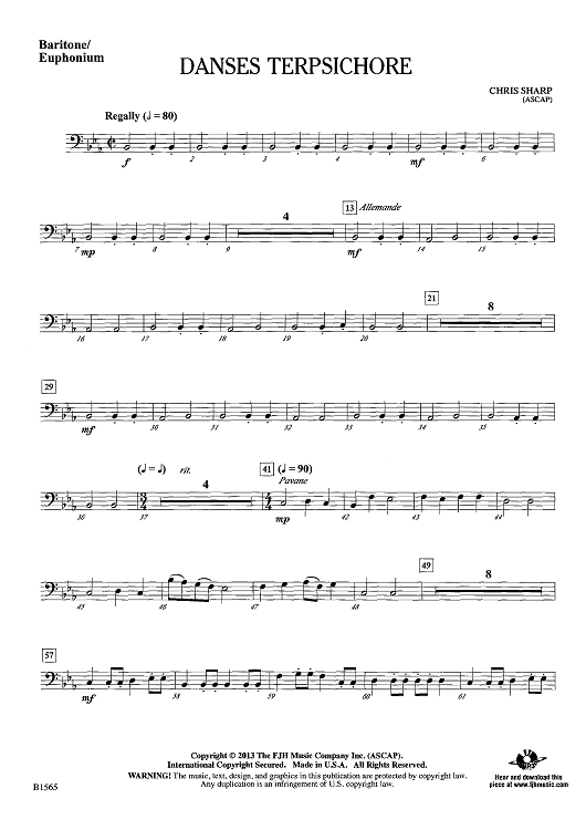 Danses Terpsichore - Baritone/Euphonium