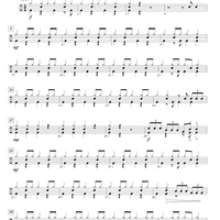 "D" Jam Blues - Drum Set