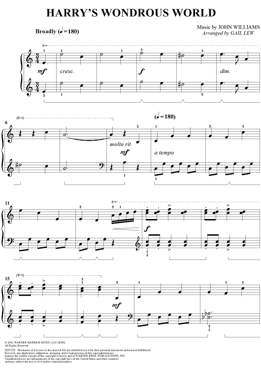 Harry's Wondrous World