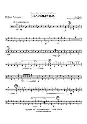 Gladiolus Rag - Percussion (opt.)