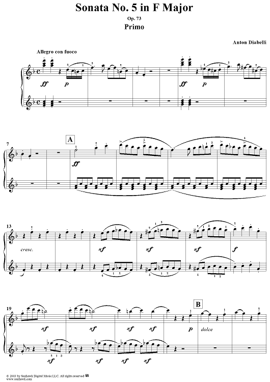 Sonata No. 5 in F Major, Op. 73