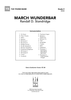 March Wunderbar - Score