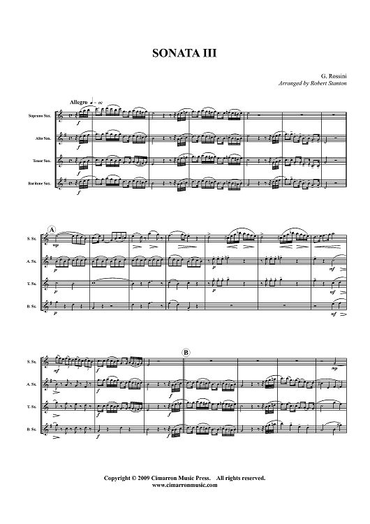 Sonata III - Score