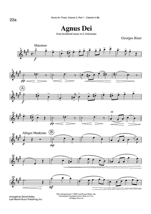 Agnus Dei - from incidental music to L'Arlesienne - Part 1 Clarinet in Bb