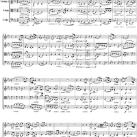 String Quartet No. 13, Movement 5 - Score