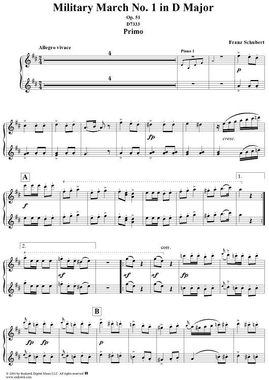 Military March No. 1 in D Major, Op. 51