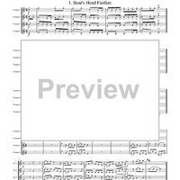 4 Yuletide Fanfares - Score