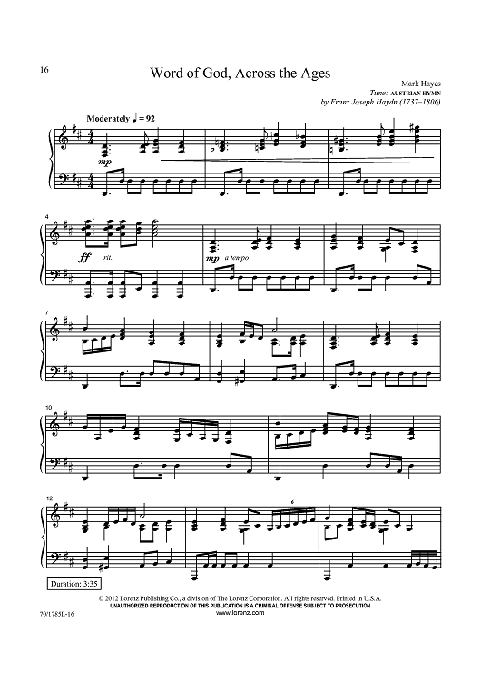 Word of God, Across the Ages