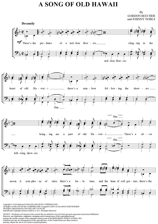 A Song of Old Hawaii