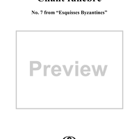 Chant funèbre, No. 7 from "Esquisses Byzantines"