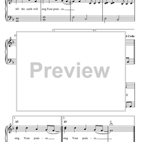 All The Earth Will Sing Your Praises