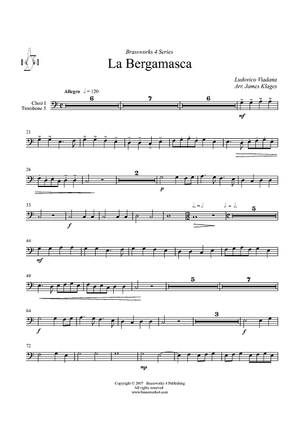 La Bergamasca - Choir 1, Trombone 3