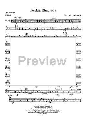 Dorian Rhapsody - Trombone 2/Baritone BC