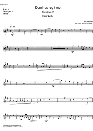 Dominus regit me Op.55 No. 2 - Trumpet 1