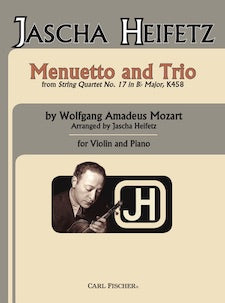 Menuetto and Trio - from String Quartet No. 17 in Bb Major, K458