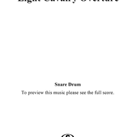 Light Cavalry Overture - Snare Drum