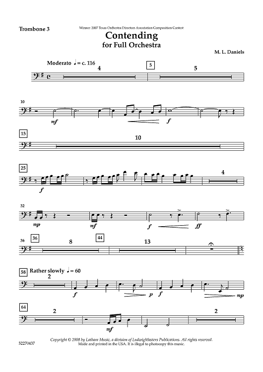 Contending - Trombone 3