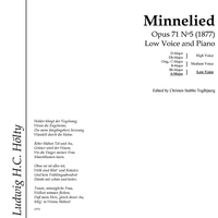 Minnelied Op.71 No. 5