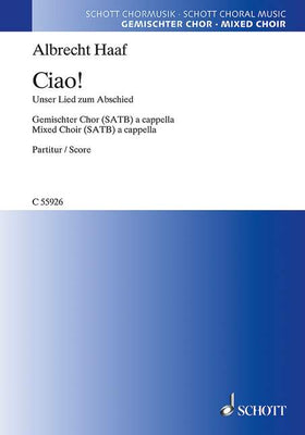 Ciao! - Choral Score