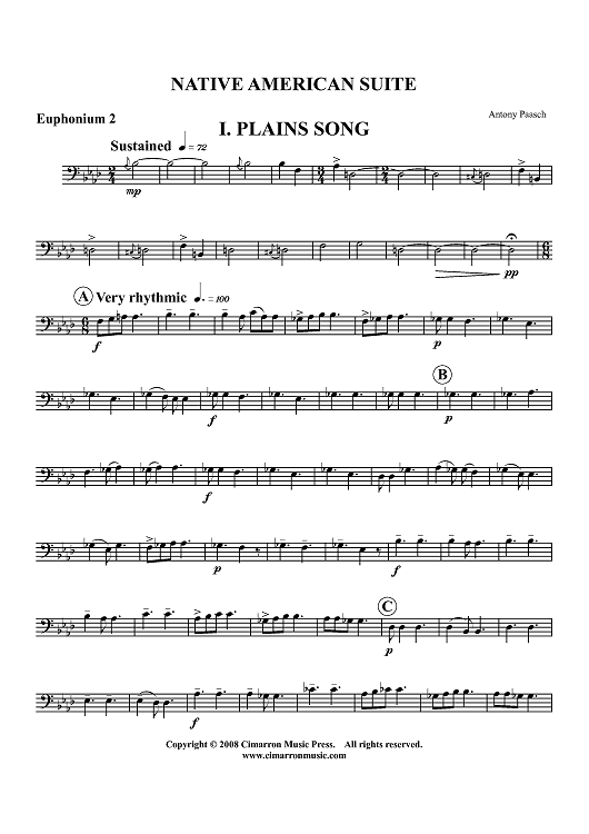 Native American Suite - Euphonium 2 BC/TC