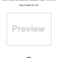 "In Jesu Demut kann ich Trost", Aria, No. 3 from Cantata No. 151: "Süsser Trost, mein Jesus kömmt" - Oboe d'amore