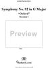 Symphony No. 92 in G Major, "Oxford" / "Letter Q", Movement 2 HobI/92 - Full Score