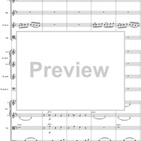 Suite No. 1 in D minor (d-moll). Movement VI, Gavotte - Full Score