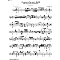 6 Fantaisie Op.16 Nel cor piu non mi sento Paisiello