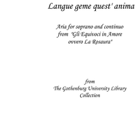 Langue geme quest' anima