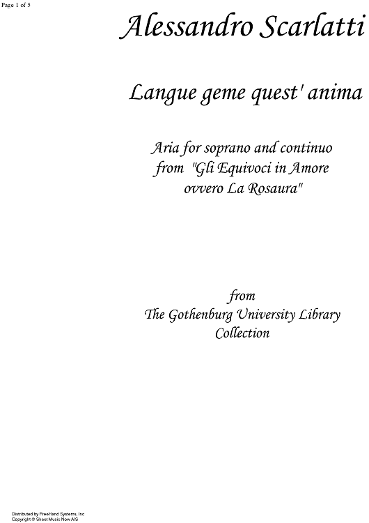 Langue geme quest' anima