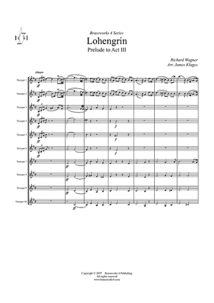 Lohengrin Prelude to Act III - Score