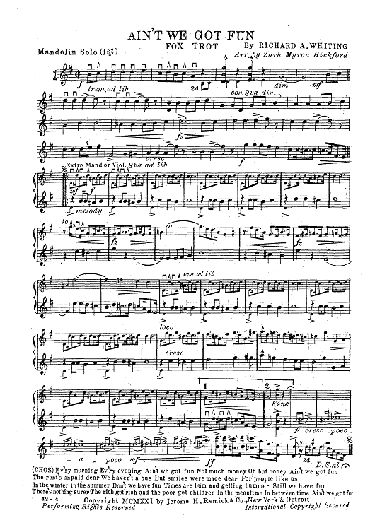 Mandolin & Guitar Collection No. 22 - Mandolin Solo