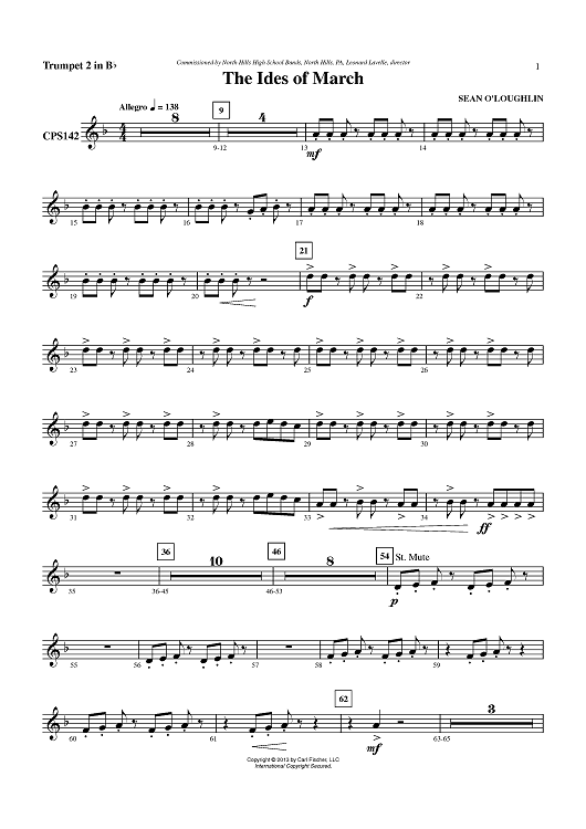 The Ides of March - Trumpet 2 in Bb