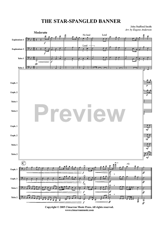 The Star-Spangled Banner - Score
