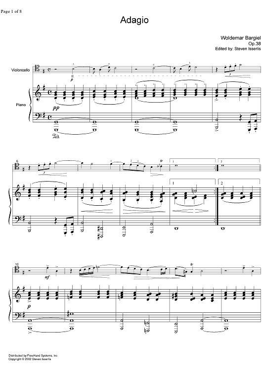 Adagio Op.38 - Score