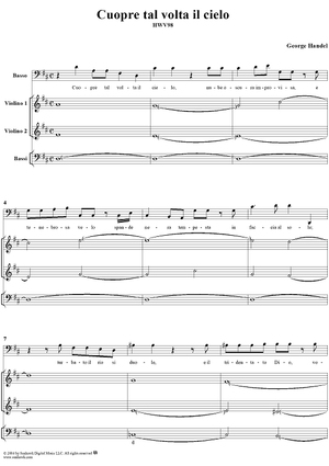 Italian Cantata No. 11: "Cuopre tal volta il cielo", HWV98