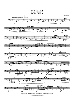 Solo Etudes for Tuba - Tuba