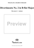 Divertimento No. 2, Movement 1 - Score
