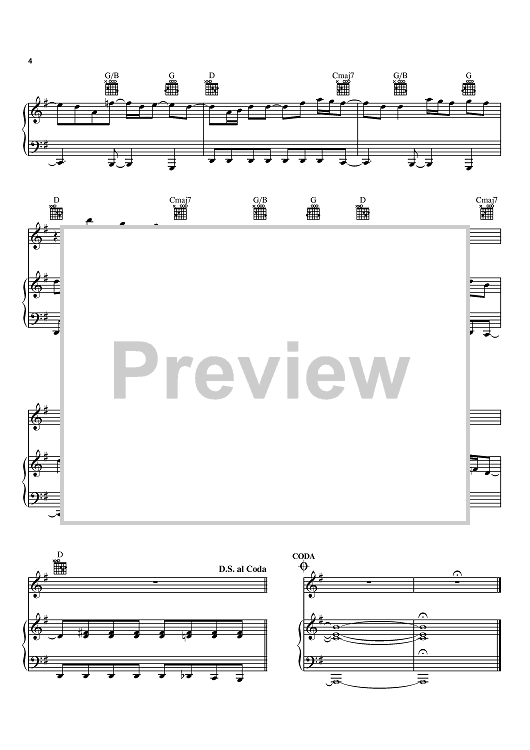 Badge" Sheet Music by Cream for Piano/Vocal/Chords Sheet Music Now